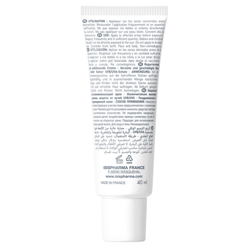Crema reparatoare SPF 50+ Cicapro, 40 ml, Isispharma