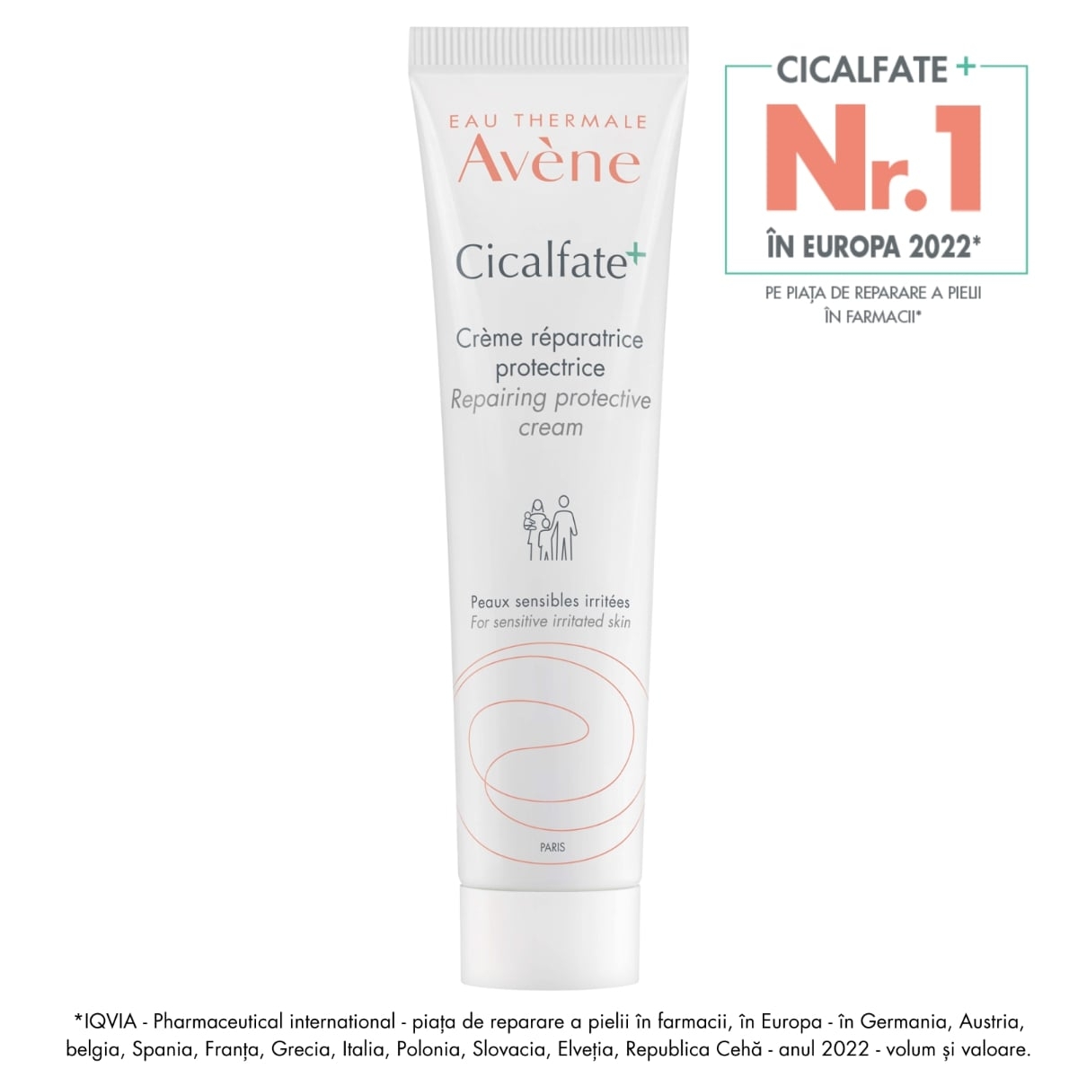 Crema reparatoare si protectoare Cicalfate, 100 ml, Avene Crema reparatoare si protectoare Cicalfate, 100 ml, Avene