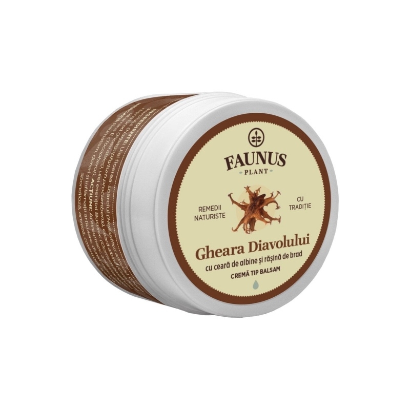 Crema tip balsam cu gheara diavolului, 50 ml, Faunus Plant Crema tip balsam cu gheara diavolului, 50 ml, Faunus Plant