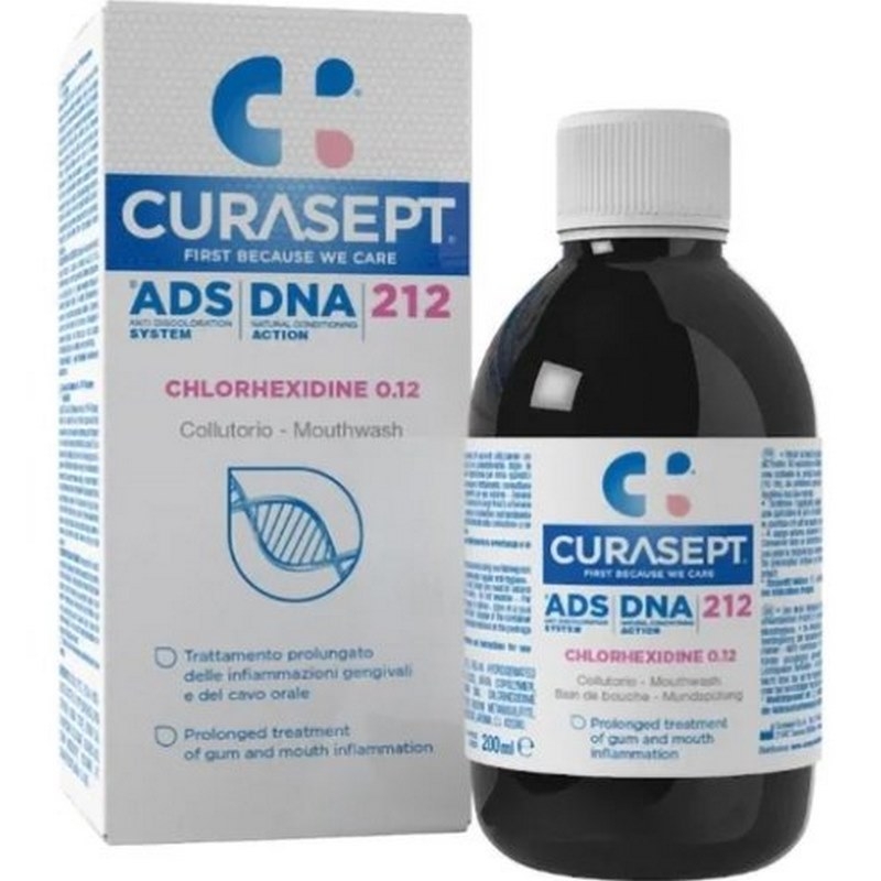 Apa de gura cu 0.12% clorhexidina ADS DNA 212, 200 ml, Curasept