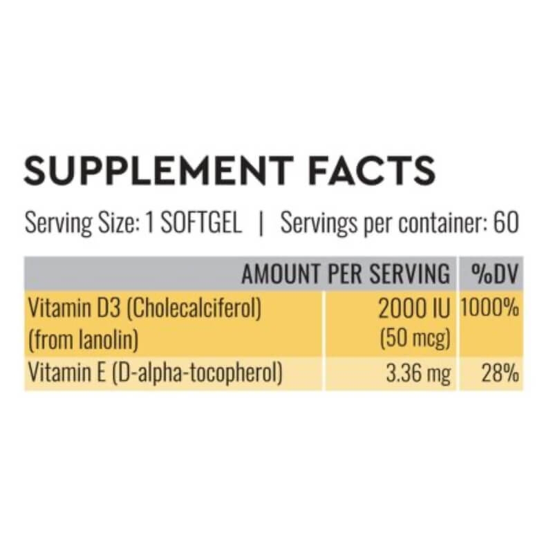 Daily D3 Good Routine, Vitamina D3 2000 UI, 60 capsule moi, Secom Daily D3 Good Routine, Vitamina D3 2000 UI, 60 capsule moi, Secom