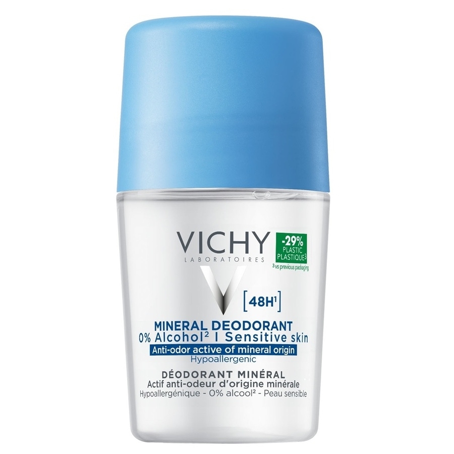 Deodorant roll-on mineral fara saruri de aluminiu 48h, 50 ml, Vichy Deodorant roll-on mineral fara saruri de aluminiu 48h, 50 ml, Vichy