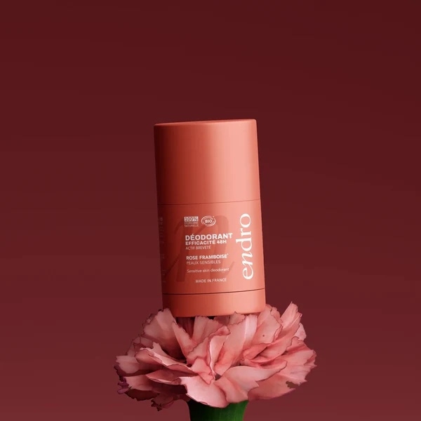 Deodorant stick reincarcabil cu trandafir si zmeura, 50g, Endro Deodorant stick reincarcabil cu trandafir si zmeura, 50g, Endro