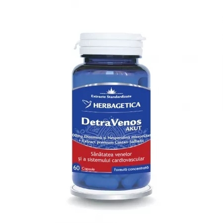 DetraVenos Akut, 60 capsule, Herbagetica DetraVenos Akut, 60 capsule, Herbagetica