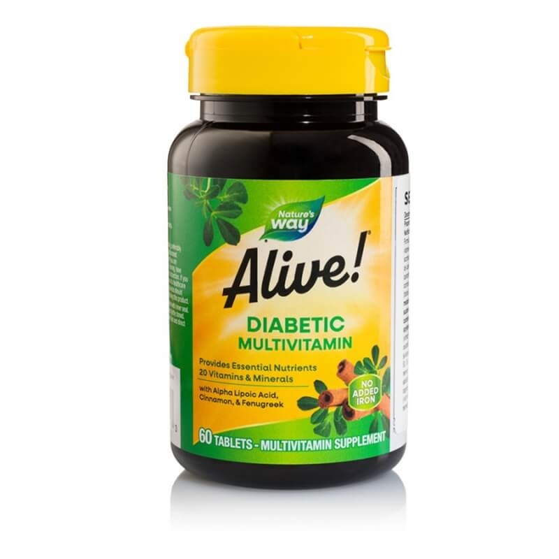 Alive Diabetic Multivitamin Nature's Way, 60 tablete, Secom Alive Diabetic Multivitamin Nature's Way, 60 tablete, Secom