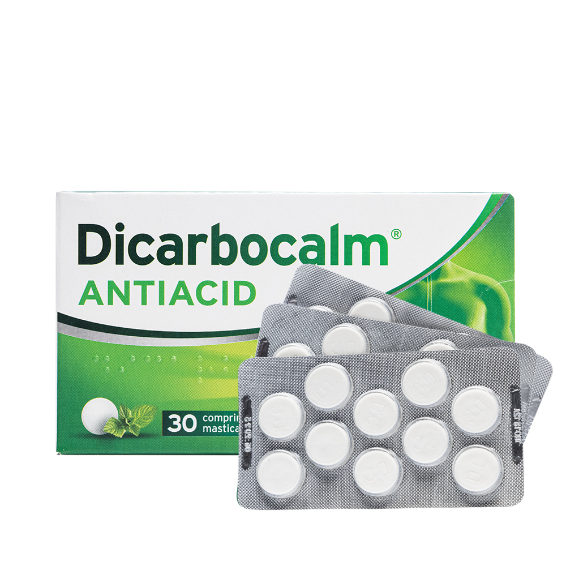 Dicarbocalm antiacid, 30 comprimate masticabile, Sanofi Dicarbocalm antiacid, 30 comprimate masticabile, Sanofi