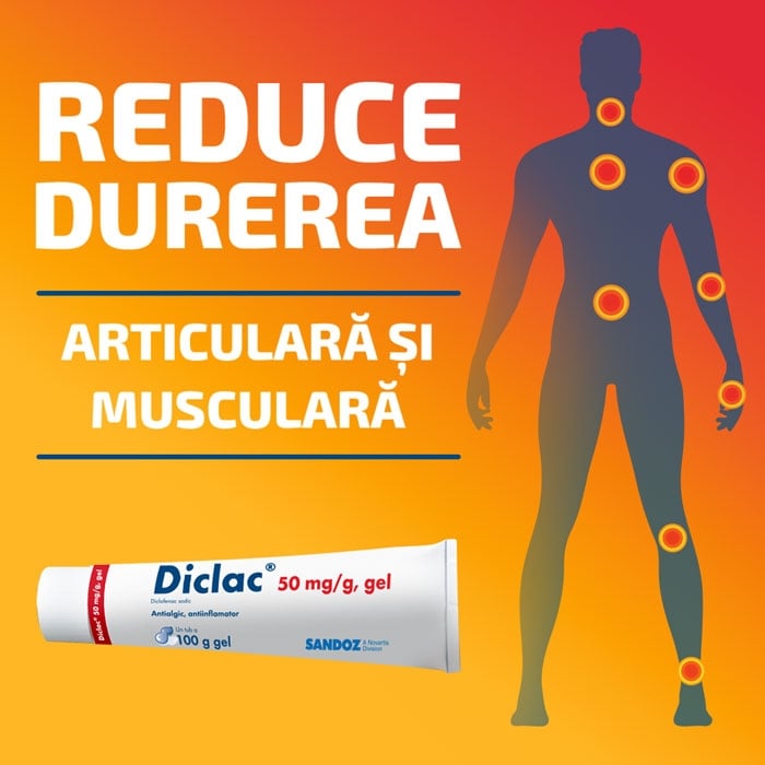 Diclac gel, 50 mg/g, 50 g, Sandoz Diclac gel, 50 mg/g, 50 g, Sandoz