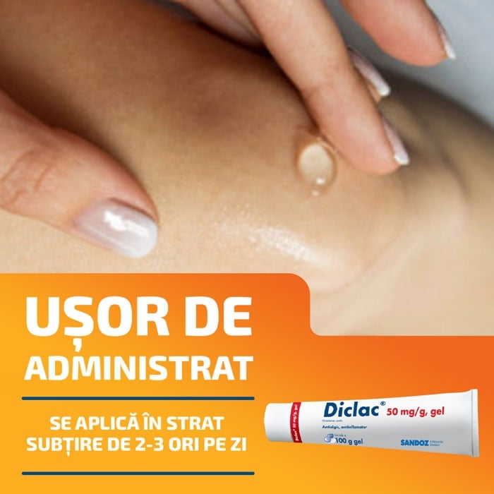 Diclac gel, 50 mg/g, 50 g, Sandoz Diclac gel, 50 mg/g, 50 g, Sandoz