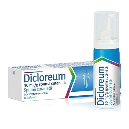 Dicloreum spuma cutanata, 30 mg/g, 50 g, AlfaSigma Dicloreum spuma cutanata, 30 mg/g, 50 g, AlfaSigma