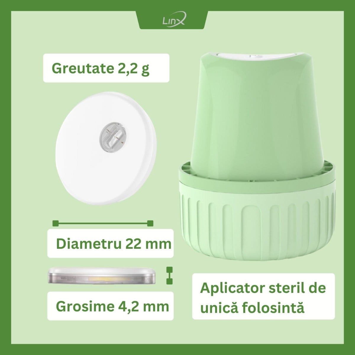 Senzor monitorizare glicemie 1 bucata + 1 plasture cadou, Linx