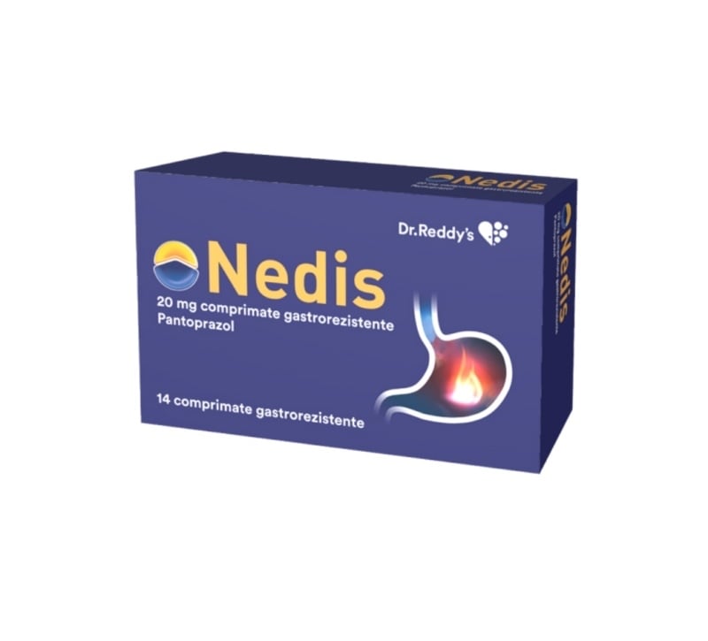 Nedis, 20 mg, 14 comprimate gastrorezistente, Dr. Reddys Nedis, 20 mg, 14 comprimate gastrorezistente, Dr. Reddys