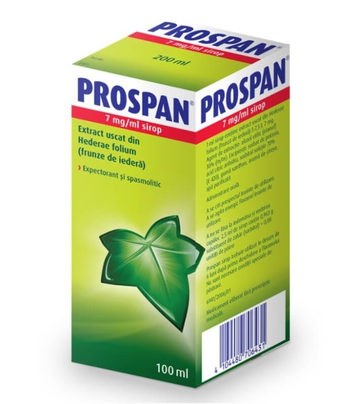 Prospan sirop, 7 mg/ml, 100 ml, Engelhard Arznemittel Prospan sirop, 7 mg/ml, 100 ml, Engelhard Arznemittel