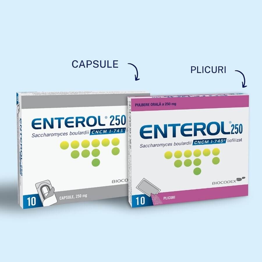 Enterol 250 mg, 20 capsule, Biocodex