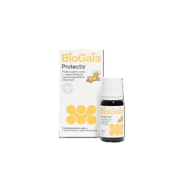 Picaturi probiotice pentru copii Protectis, 5 ml, BioGaia Picaturi probiotice pentru copii Protectis, 5 ml, BioGaia