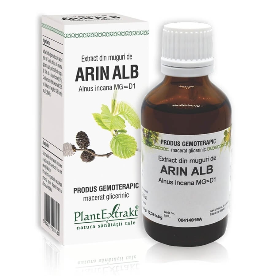 Extract din muguri de Arin Alb, 50 ml, PlantExtrakt Extract din muguri de Arin Alb, 50 ml, PlantExtrakt