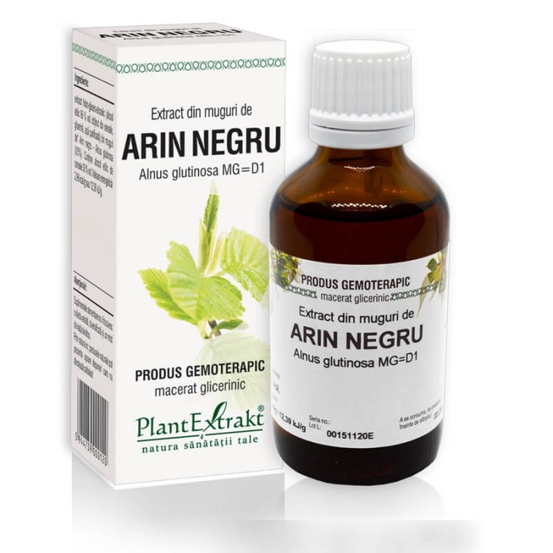 Extract din muguri de Arin Negru, 50 ml, PlantExtrakt Extract din muguri de Arin Negru, 50 ml, PlantExtrakt