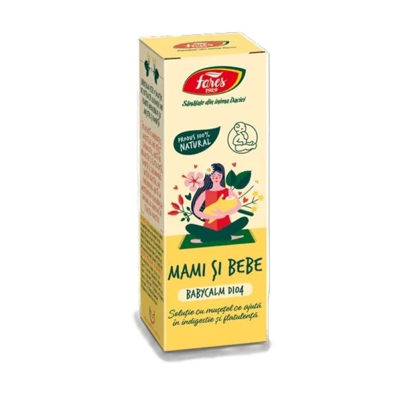 Mami si bebe Babycalm solutie, D104, 30 ml, Fares Mami si bebe Babycalm solutie, D104, 30 ml, Fares
