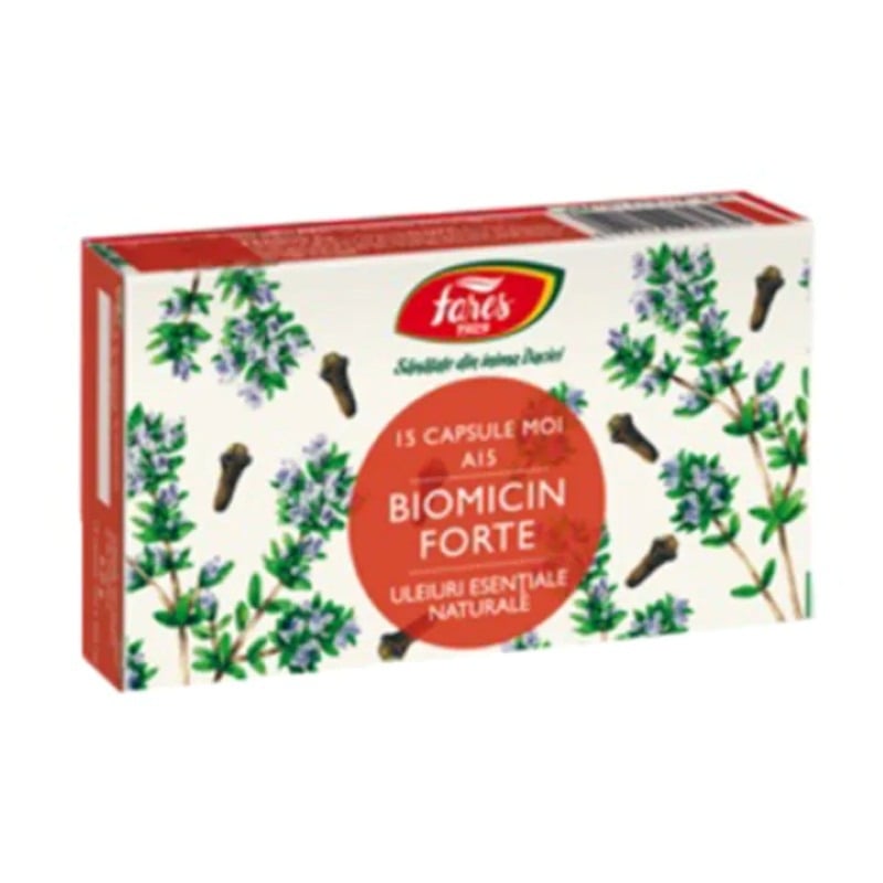 Biomicin Forte A15, 15 capsule, Fares