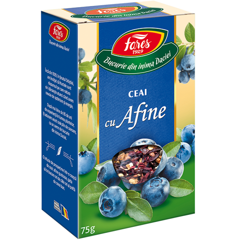 Ceai cu afine Aromfruct, 75 g, Fares