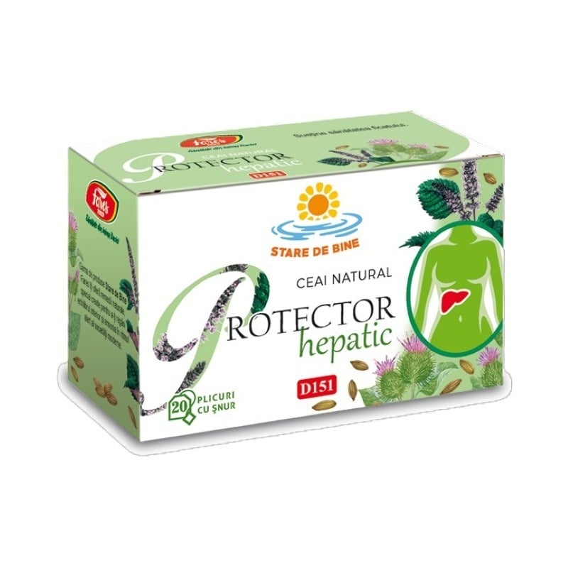 Ceai Protector Hepatic D151, 20plicuri, Fares Ceai Protector Hepatic D151, 20plicuri, Fares