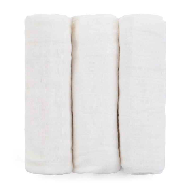 Feedo - Set 3 scutece din muselina, Multifunctionale, Din bumbac certificat Oeko-Tex Standard 100, 68x68 cm, 0 luni+, Alb Feedo - Set 3 scutece din muselina, Multifunctionale, Din bumbac certificat Oeko-Tex Standard 100, 68x68 cm, 0 luni+, Alb