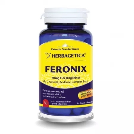 Feronix, 30 capsule, Herbagetica Feronix, 30 capsule, Herbagetica