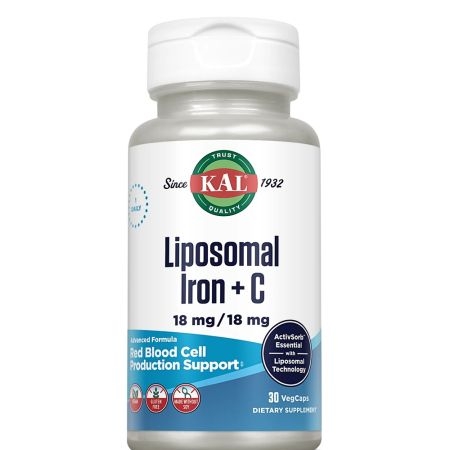 Fier + Vitamina C Liposomal Kal, 18 mg, 30 capsule, Secom Fier + Vitamina C Liposomal Kal, 18 mg, 30 capsule, Secom
