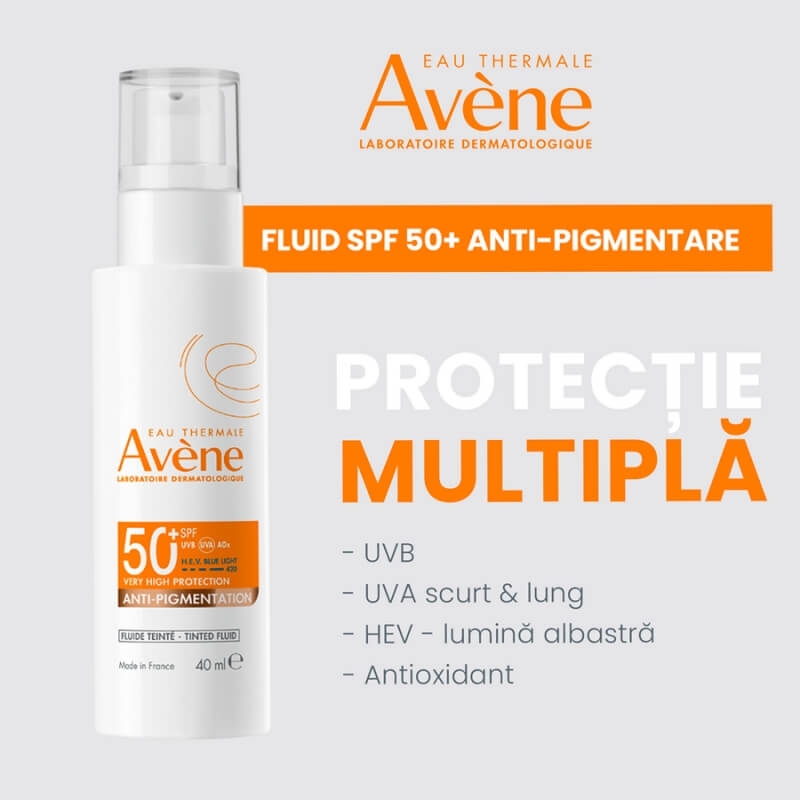 Fluid anti-pigmentare SPF 50+, 40 ml, Avene