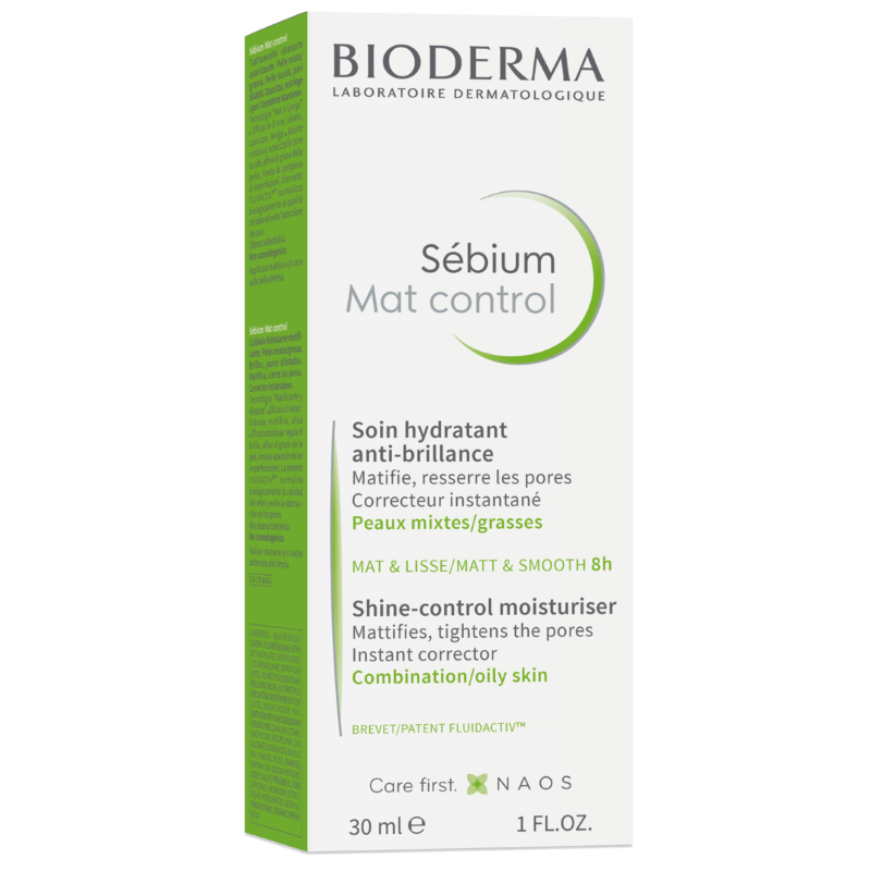 Fluid hidratant matifiant Sebium Mat Control, 30 ml, Bioderma Fluid hidratant matifiant Sebium Mat Control, 30 ml, Bioderma