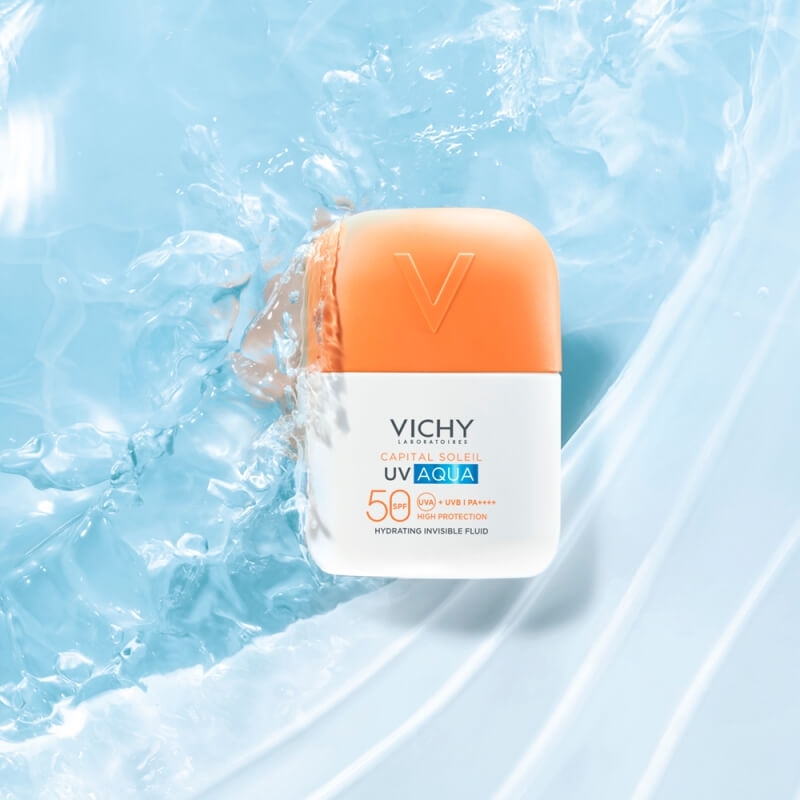 Fluid hidratant invizibil SPF 50 UV Aqua Capital Soleil, 50 ml, Vichy