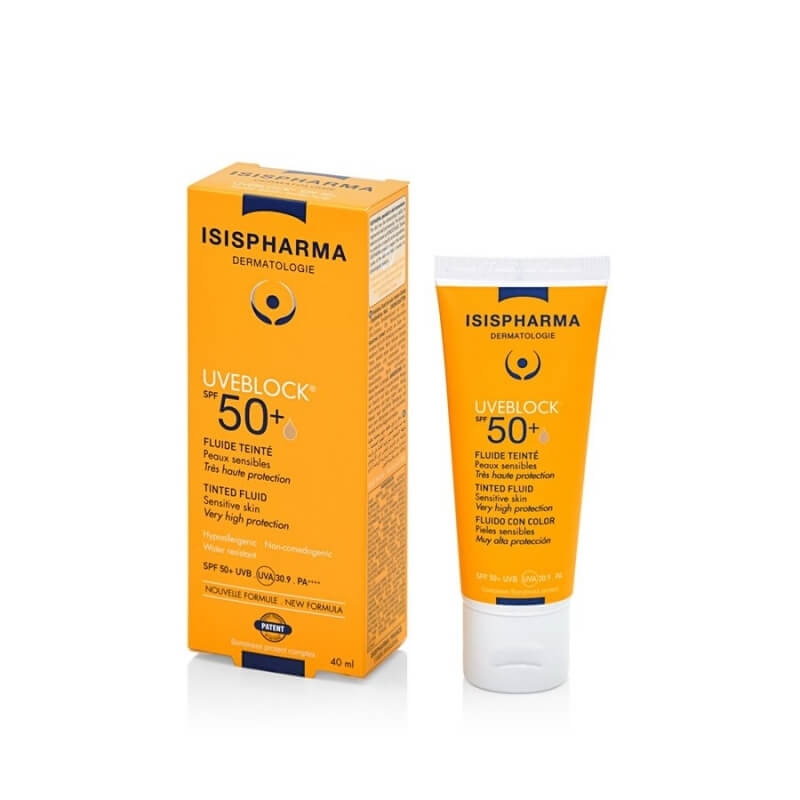 Fluid nuantator SPF 50+ Uveblock, 40 ml, Isispharma Fluid nuantator SPF 50+ Uveblock, 40 ml, Isispharma