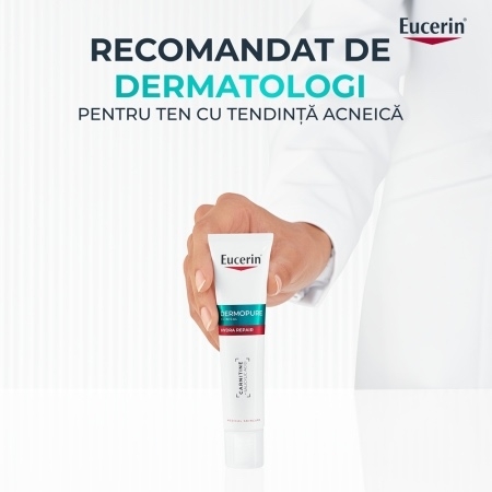 Fluid pentru fata hidratant DermoPure, 40 ml, Eucerin