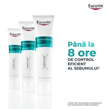 Fluid matifiant pentru fata DermoPure, 40 ml, Eucerin Fluid matifiant pentru fata DermoPure, 40 ml, Eucerin