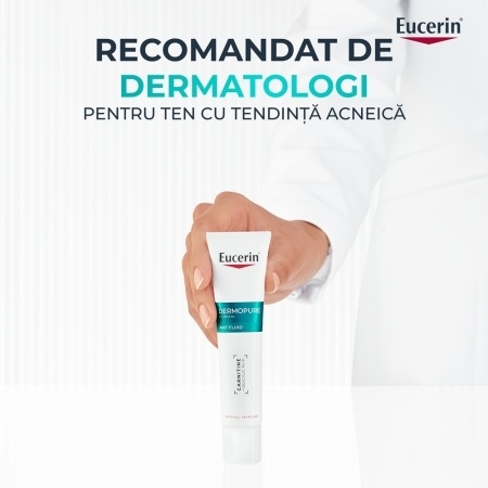 Fluid matifiant pentru fata DermoPure, 40 ml, Eucerin Fluid matifiant pentru fata DermoPure, 40 ml, Eucerin