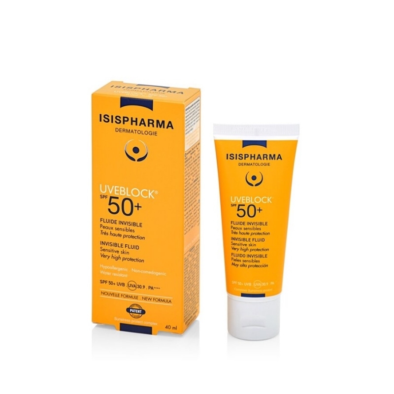 Fluid invizibil SPF 50+ Uveblock, 40 ml, Isispharma