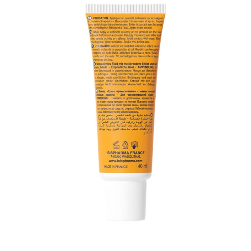 Fluid protector matifiant SPF 50+ Uveblock, 40 ml, Isispharma