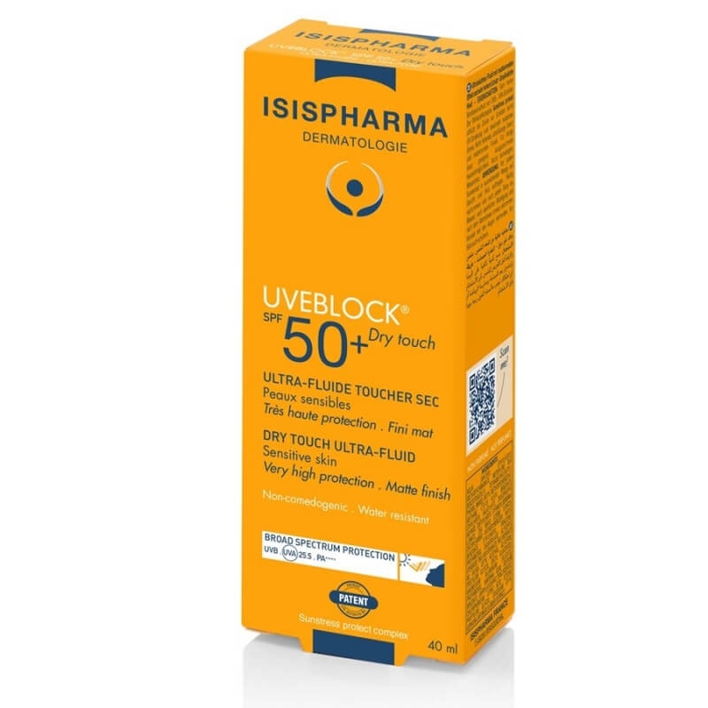 Fluid protector matifiant SPF 50+ Uveblock, 40 ml, Isispharma