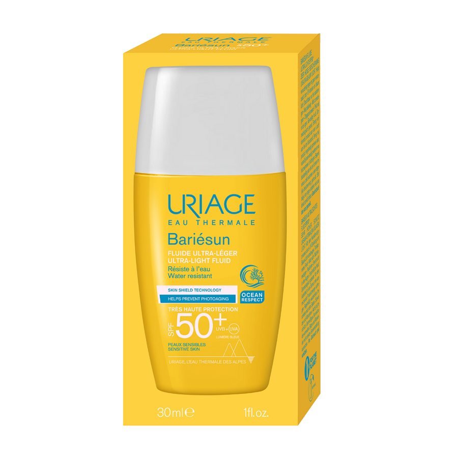 Fluid ultra lejer SPF 50+ Bariesun, 30 ml, Uriage