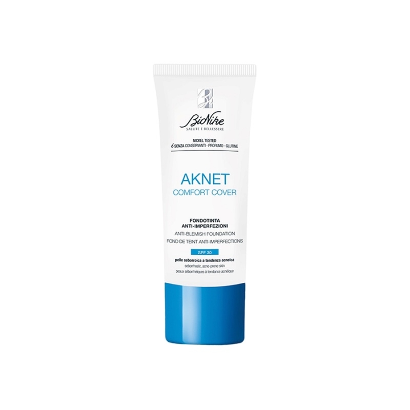 Fond de ten SPF 30 Aknet Comfort Cover 101 Ivoire, 30 ml, BioNike Fond de ten SPF 30 Aknet Comfort Cover 101 Ivoire, 30 ml, BioNike