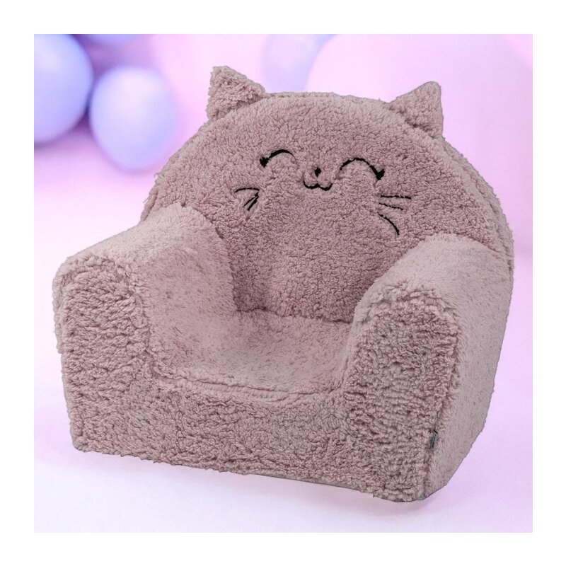 Fotoliu din burete, Bubaba, Cozy Kitty, Pentru copii, 9 luni-5 ani, Pink Fotoliu din burete, Bubaba, Cozy Kitty, Pentru copii, 9 luni-5 ani, Pink