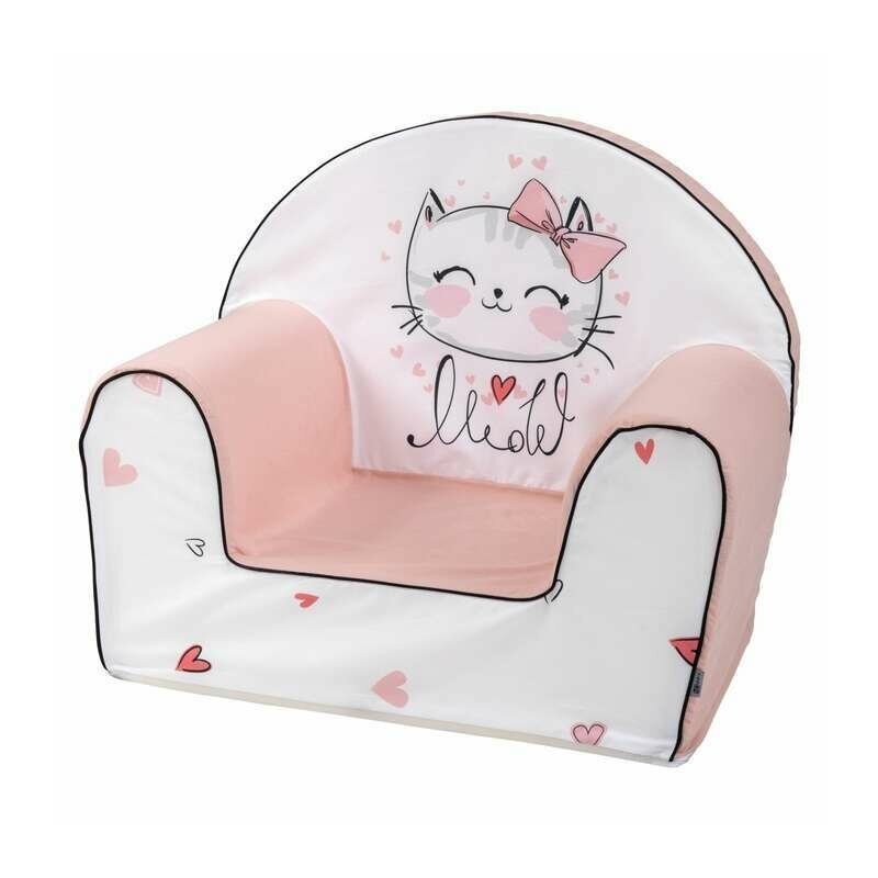 Fotoliu din burete, Bubaba, Kitty, Pentru copii, 9 luni-5 ani, Pink Fotoliu din burete, Bubaba, Kitty, Pentru copii, 9 luni-5 ani, Pink