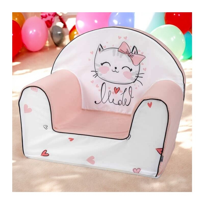 Fotoliu din burete, Bubaba, Kitty, Pentru copii, 9 luni-5 ani, Pink Fotoliu din burete, Bubaba, Kitty, Pentru copii, 9 luni-5 ani, Pink