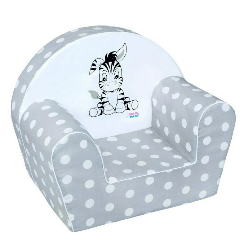 Fotoliu din burete, New Baby, Pentru copii, 42x53, Din spuma, Cu husa din bumbac, 9 luni - 5 ani, Zebra Grey Fotoliu din burete, New Baby, Pentru copii, 42x53, Din spuma, Cu husa din bumbac, 9 luni - 5 ani, Zebra Grey