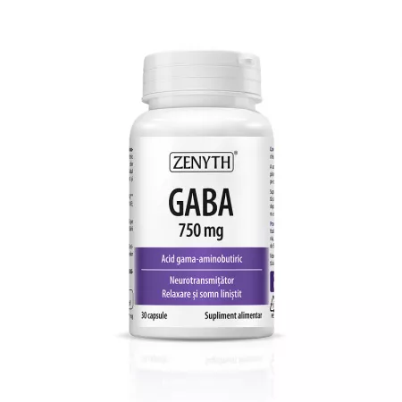 Gaba, 750 mg, 30 capsule, Zenyth Gaba, 750 mg, 30 capsule, Zenyth