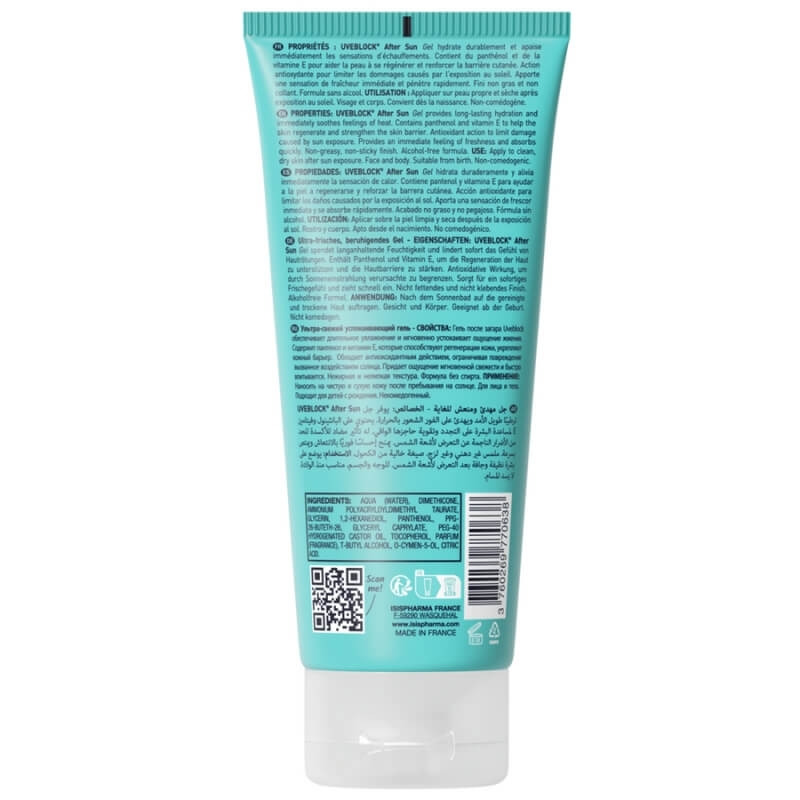 Gel calmant dupa plaja Uveblock After Sun, 200 ml, Isispharma Gel calmant dupa plaja Uveblock After Sun, 200 ml, Isispharma