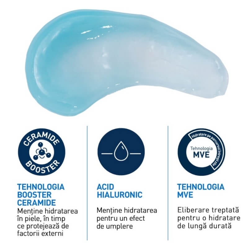 Gel-crema pentru hidratarea tenului HA Water, 48 ml, Cerave Gel-crema pentru hidratarea tenului HA Water, 48 ml, Cerave