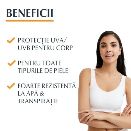 Gel crema de corp SPF 50+ Sun Protection Oil Control, 200 ml, Eucerin
