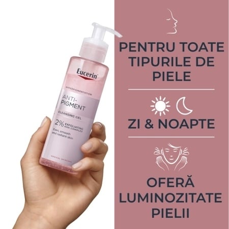 Gel de curatare exfoliant Anti Pigment, 200 ml, Eucerin Gel de curatare exfoliant Anti Pigment, 200 ml, Eucerin