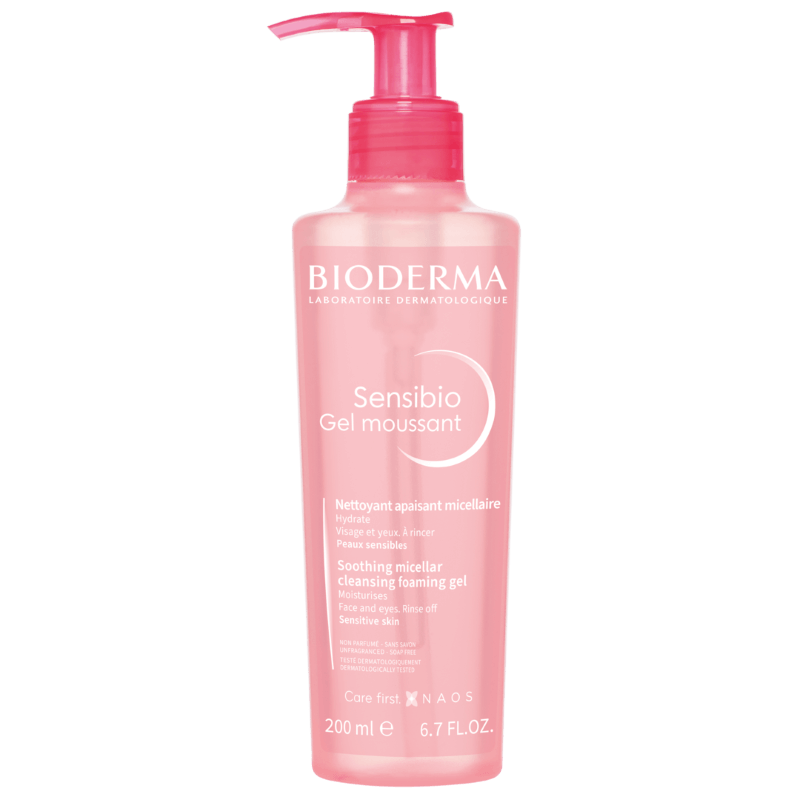 Gel spumant calmant si hidratant Sensibio, 200 ml, Bioderma Gel spumant calmant si hidratant Sensibio, 200 ml, Bioderma