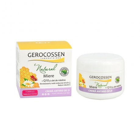 Crema antirid de zi Natura miere, 100 ml, Gerocossen
